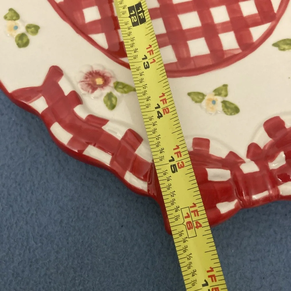 HTF Temp-tations by Tara Gingham Garden Red 16